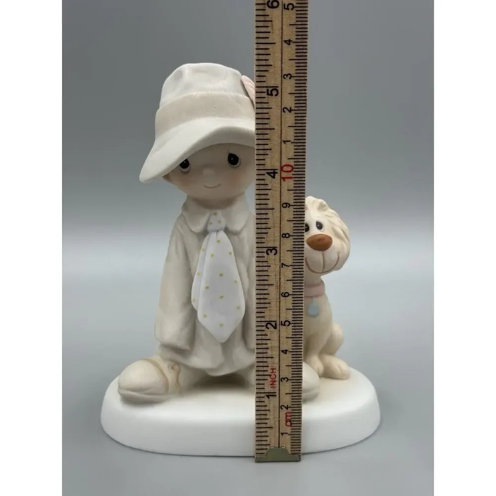 1980 Precious Moments Dress Up In Dads Duds Porcelain Figurine E-5212
